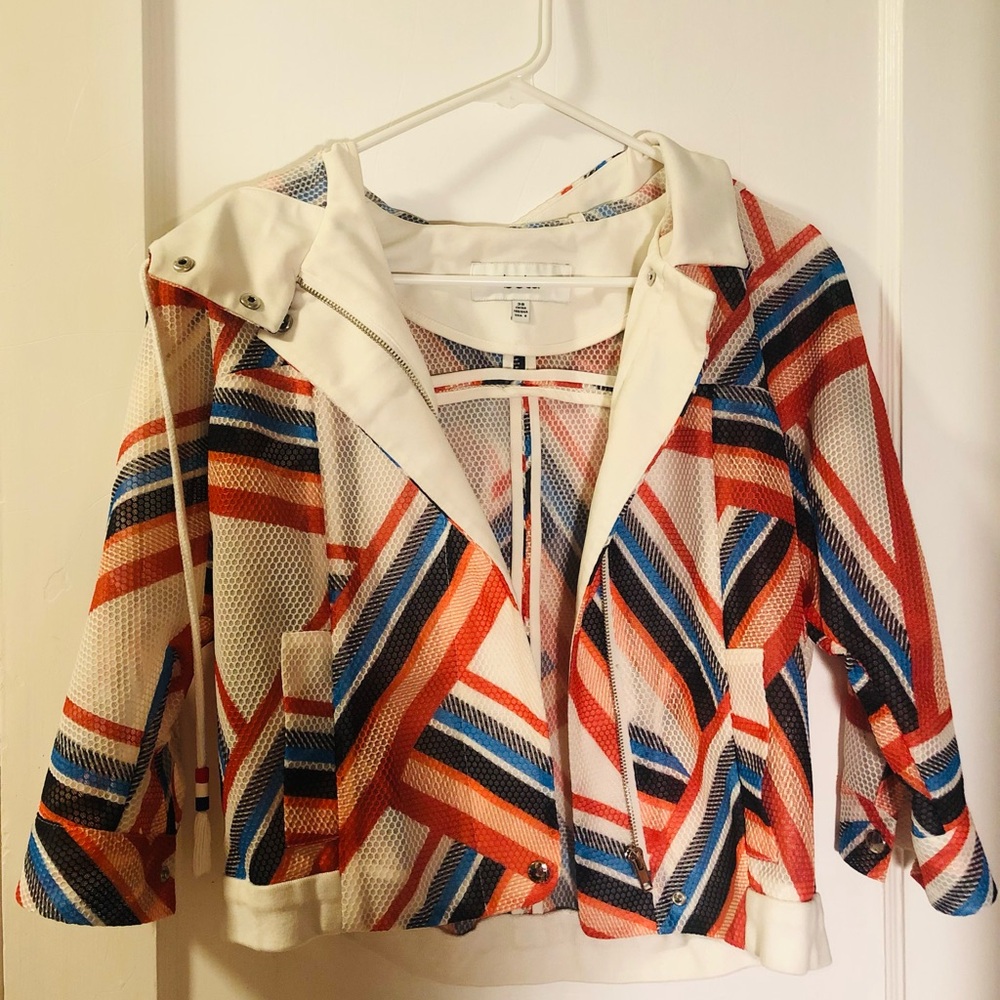 Casual striped jacket for girls women